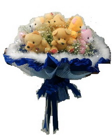 12 adet ay�c�ktan g�rsel ay� buketi 